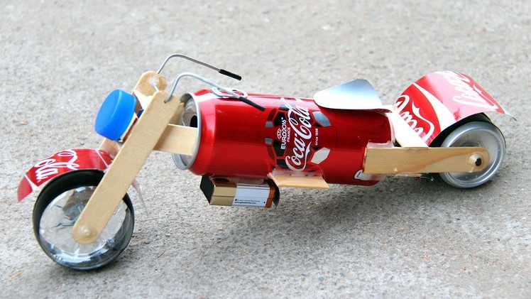 How to Mak a Toy Motorcycle - Amazing Coca-Cola Motorcycle DIY
