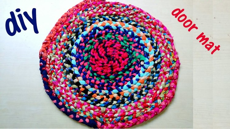 How to make a doormat at home with waste cloth DIY