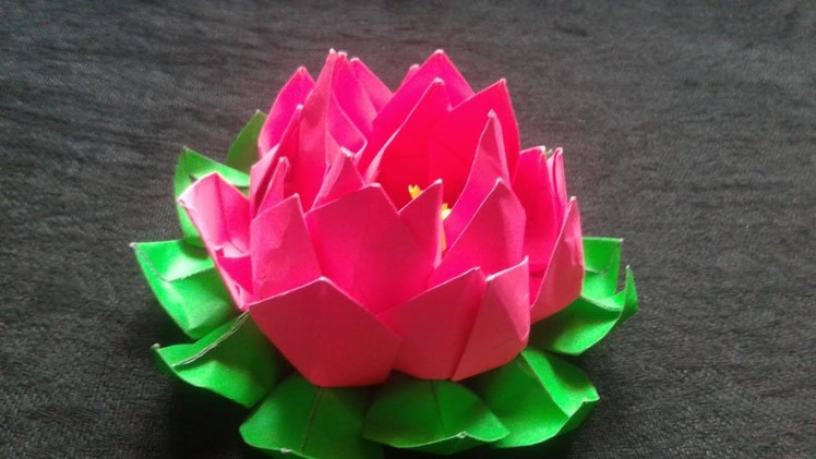 How to make an origami lotus flower | DIY TUTORIAL