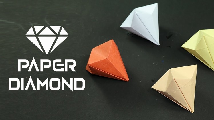 How to Make Lucky Paper Diamond: Simple DIY Tutorial to Make Origami Diamonds