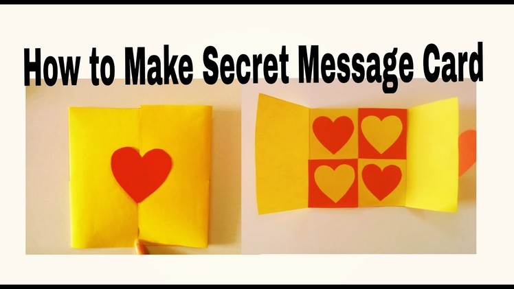 How to Make Secret Message Card | Valentine's Day Card | DIY