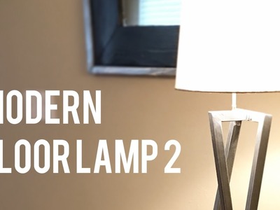 Making another modern floor lamp. DIY