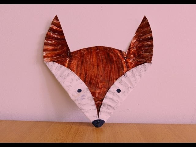 Paper Plate Fox Tutorial ~~ Kids Craft ~~ DIY ~ Step by Step Instructions . .