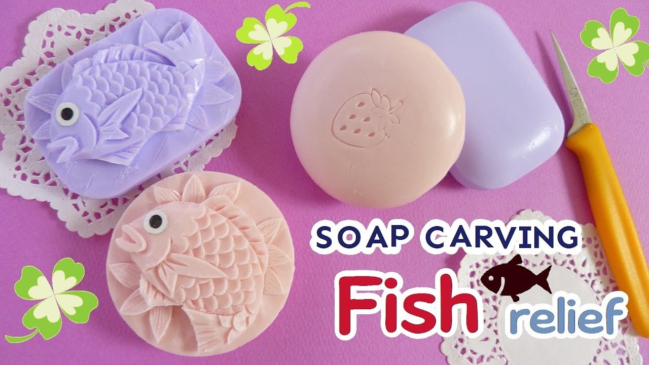 SOAP CARVING| Basic, Fish in a soap, tutorial, How to make, DIY