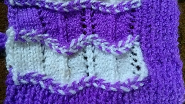 Beautiful net design sweater knitting