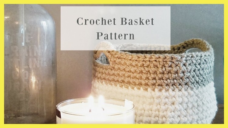 Crochet Basket-Bowl- Free Pattern