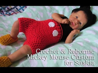 Crochet & Reborns: Mickey Mouse Saskia Outfit!
