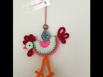 Crochet Rooster Sachet