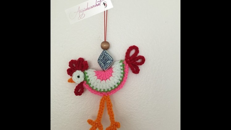 Crochet Rooster Sachet