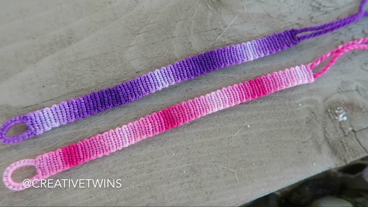 DIY How to make Ombre friendship bracelet | crafts by Creative Twins |