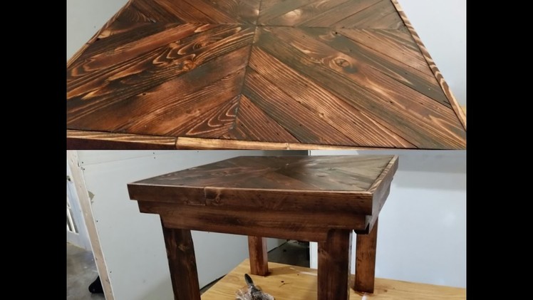 DIY pallet wood end table tutorial- EASY!!