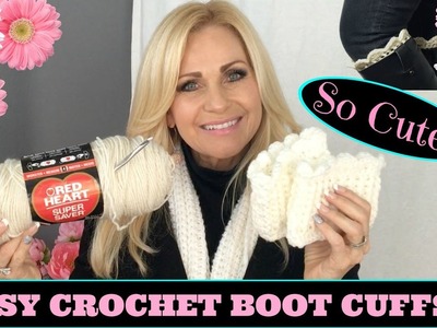 ❥❥❥ Easy Crochet Boot Cuffs