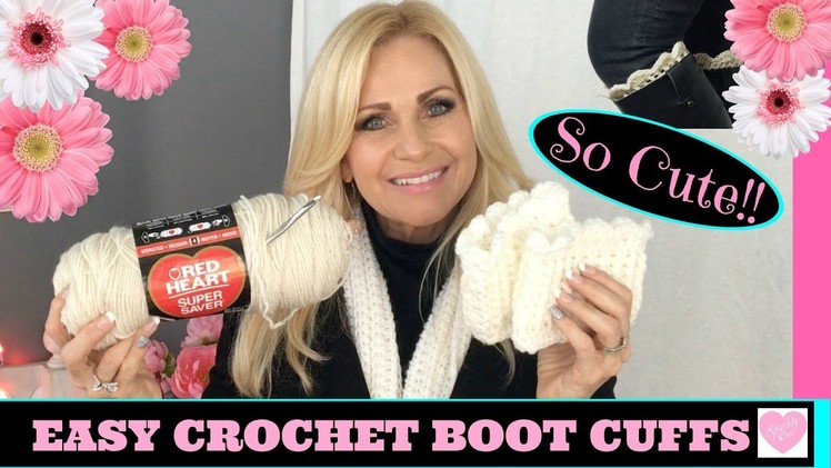 ❥❥❥ Easy Crochet Boot Cuffs