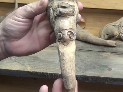 How to Carve a Wood Spirit Goblin 4 (carving)