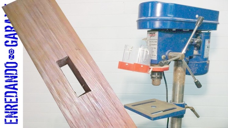 How to cut a mortise with the drill press