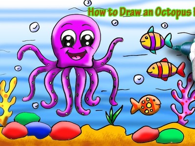 How to Draw an Octopus Cute Drawing Tutorial for Beginners