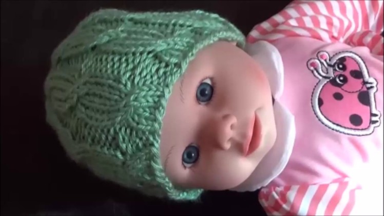 How To Knit A Cable Hat For A Baby, Lilu's Handmade Corner Video # 123