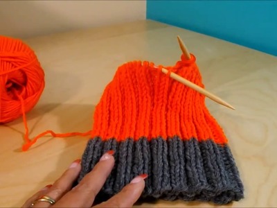 How to knit a easy men's hat with circular needles   with Ruby Stedman