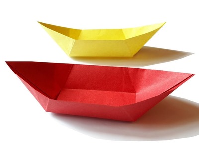 How to make a paper boat Canoe?