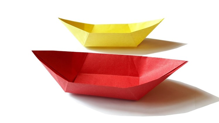 How to make a paper boat Canoe?