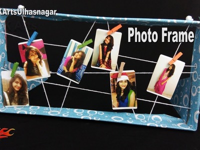 How to Make a Photo Frame Collage | Best out of waste | JK Arts 1155