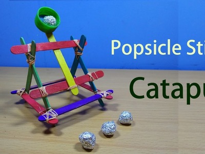 How to make a popsicle sticks catapult | Build a mini catapult