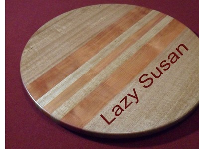 How to make a wooden lazy susan - woodworking project