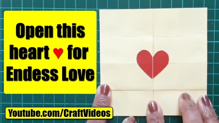 How To Make An Endless Love Valentine Card | Easy Never Ending Card | Valentines Day Card Making