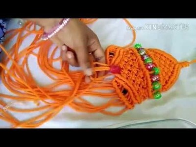 How to make ganapati with macrame