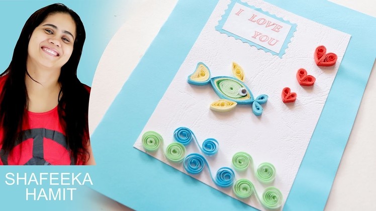 How to make paper quilling Valentine's day cards