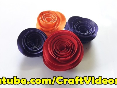 How to make Rolled Paper Roses Quick & Easy for Valentines Day | Mothers Day