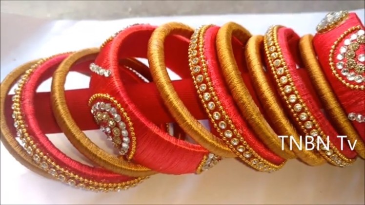 How to make silk thread bangles, indian silk thread bangles, silk thread bangles making tutorial
