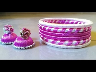 How to make silk thread jewellery set
