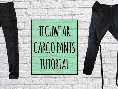 How to make Techwear Cargo Pants | Tutorial