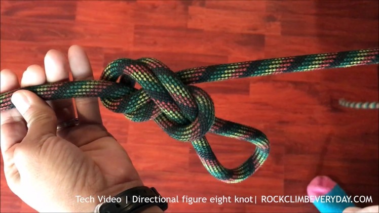 How to tie the directional figure eight knot