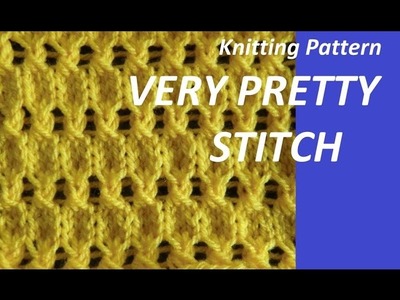 Knitting Pattern * PRETTY STICH *