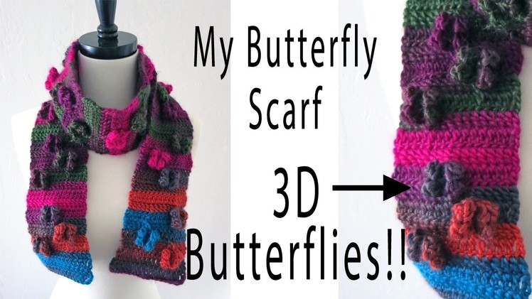Left Hand My Butterfly Scarf Crochet Tutorial