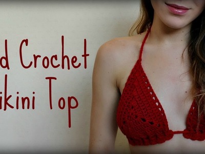 Red Crochet Bikini Top | Adjustable Cups | Easy Tutorial
