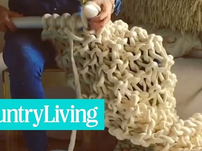 This Woman Is Extreme Knitting Giant Blankets Just In Time For Winter | Country Living