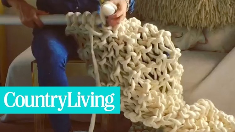 This Woman Is Extreme Knitting Giant Blankets Just In Time For Winter | Country Living