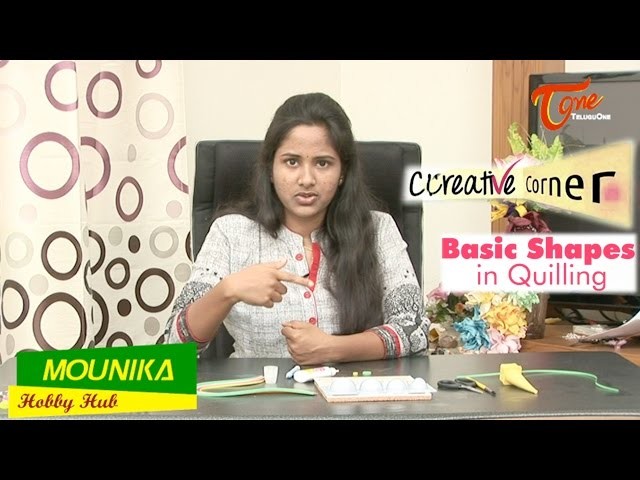 Basic Shapes In Quilling in Creative Corner | TeluguOne