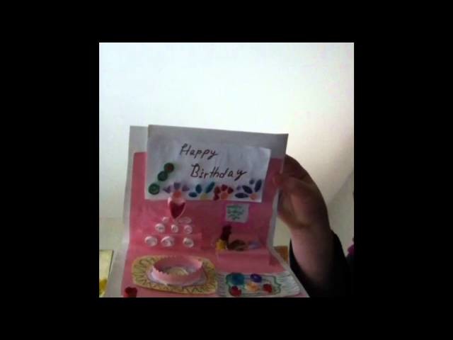 Birthday Pop Up Quilling Card