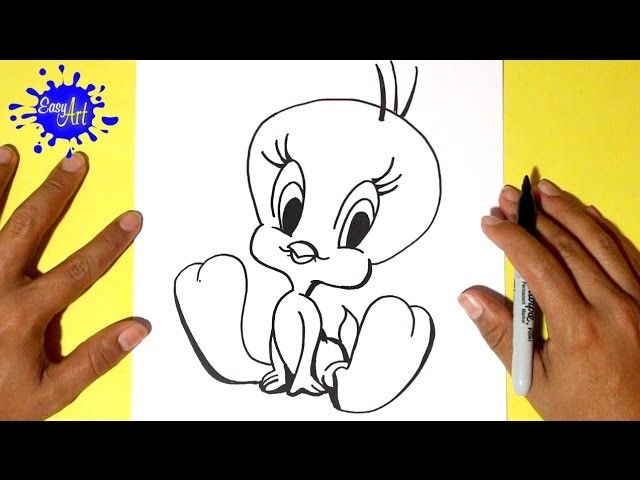 Como Dibujar A Piolin How To Draw Tweety Looney Tunes 6418