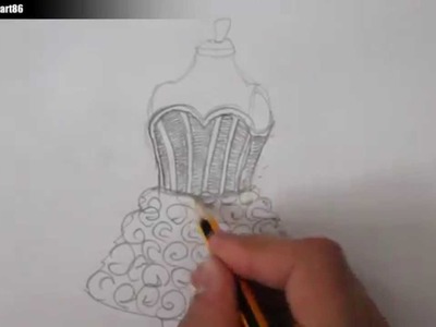 Como dibujar un vestido