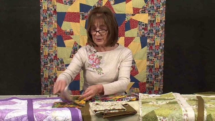 Crazy patchwork quilt-as-you-go technique with Valerie Nesbitt (taster video)