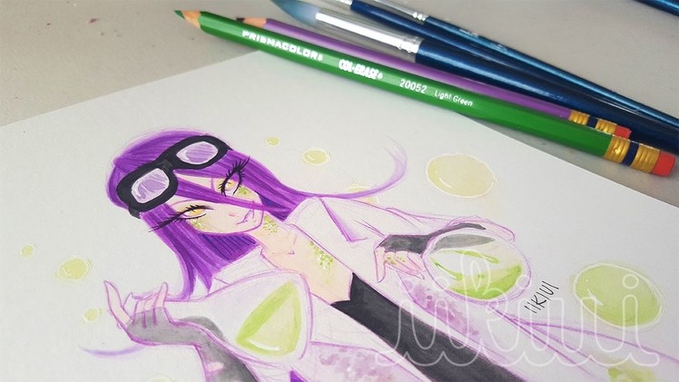Elemental Ladies Series: Poison (#6) - Watercolor Speedpaint ♡ iiKiui