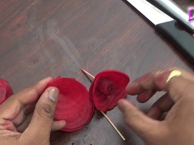 Food Carving - Rose Beetroot Flower