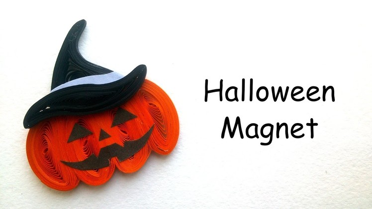 Halloween Gift Ideas - Quilling Halloween Pumpkin Magnet