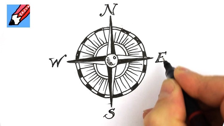 How to draw a compass design