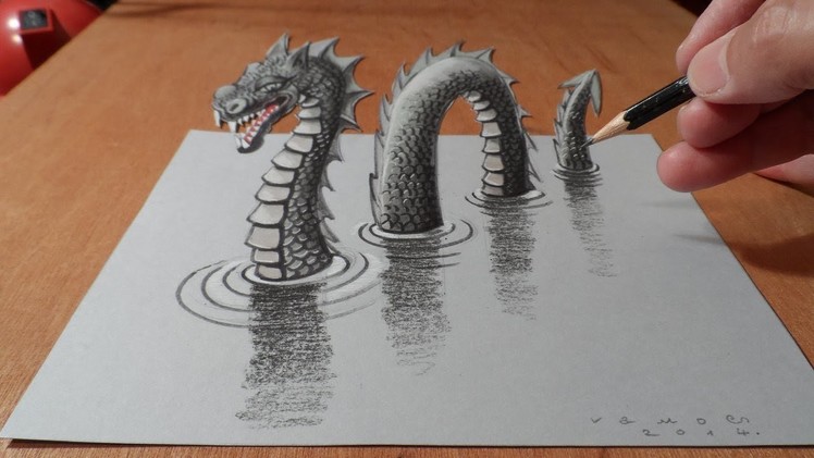 How To Draw a Dragon Step By Step For Beginners New 2015 3D - How to Make Draw Charcoal